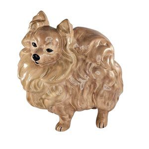 Vintage Pomeranian Dog Figurine Mitzi Kay Finch Copy *Repaired*